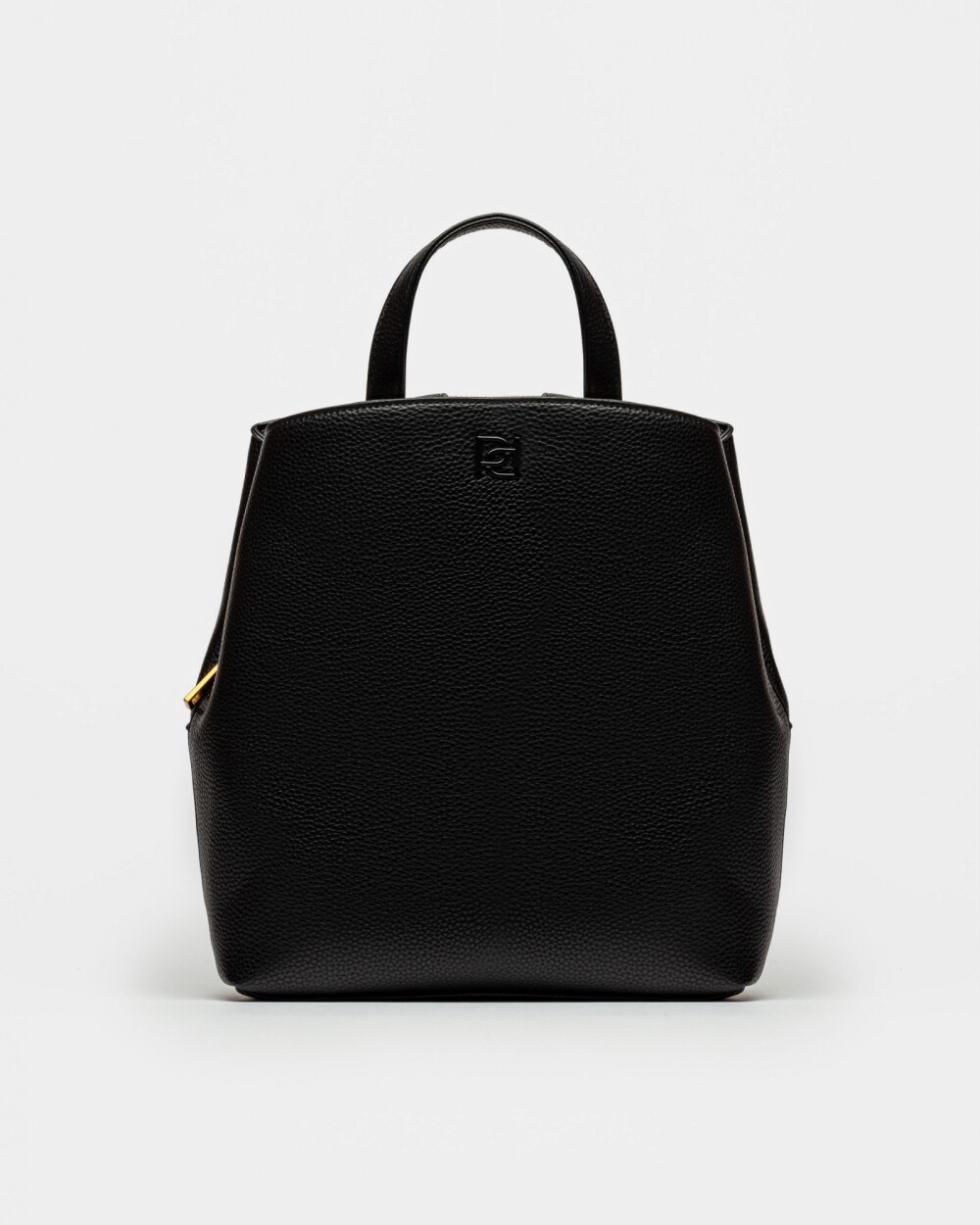 Mochila Oslo en Efecto Cuero Graneado Negro