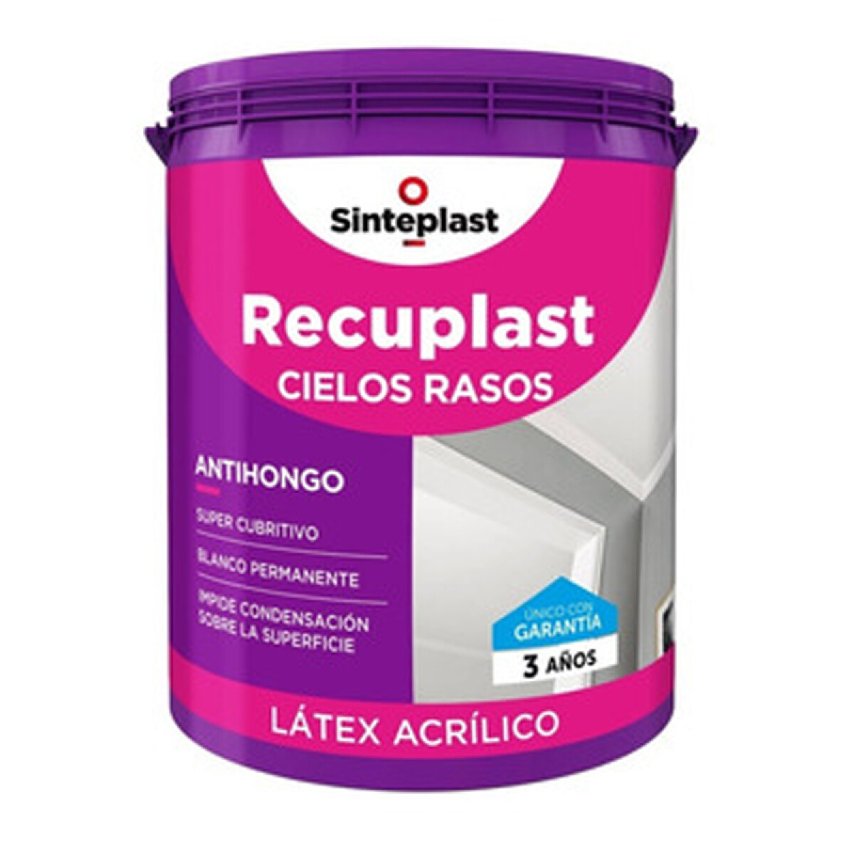 RECUPLAST CIELOS RASOS ANTIH BLANCO 4L SINTEPLAST ++ - N/a 