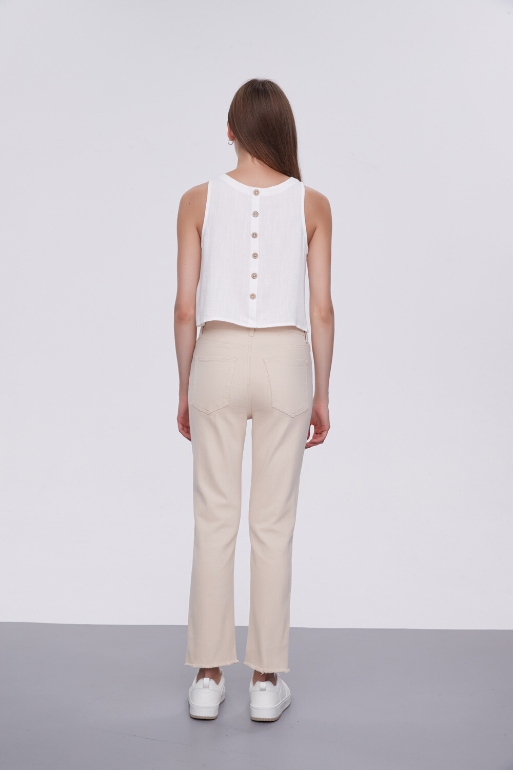 Pantalon Calendre Beige Claro