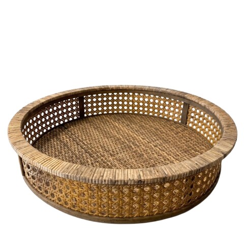 BANDEJA RED RATTAN/MADERA GDE Unica