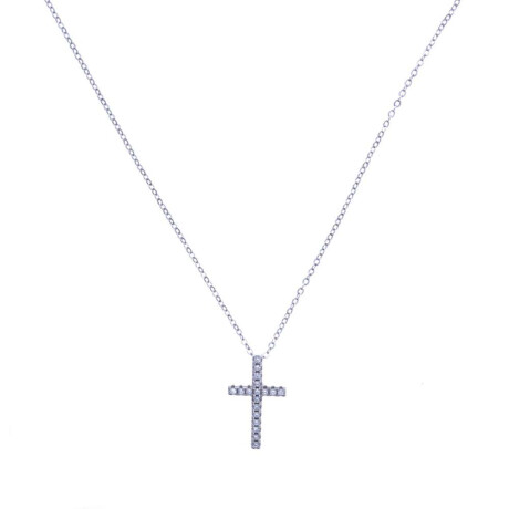 Cadena y dije de Plata 925 Rodinada Y Circonias