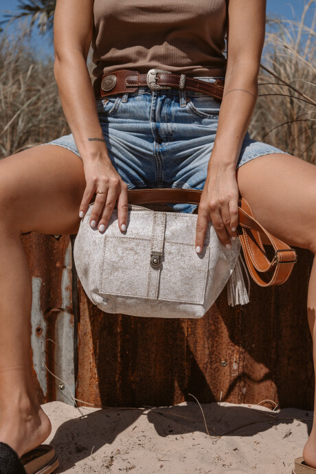 Bandolera-Riñonera Canggu Blanco Crack