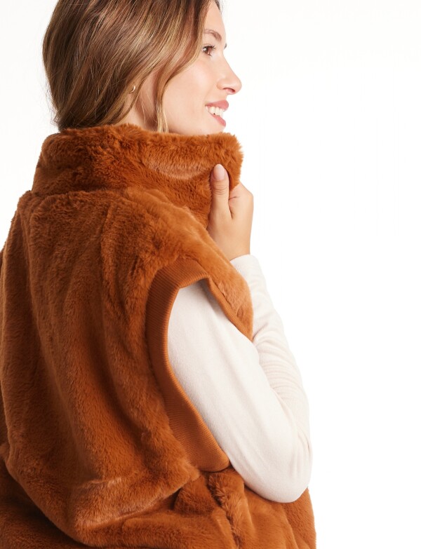 Chaleco Faux Fur TOSTADO
