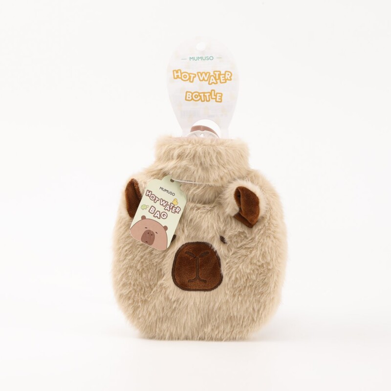 BOLSA DE AGUA CALIENTE DE BOLSILLO CON DISEÑO DE CAPIBARA (350 ML / CAQUI CLARO) BOLSA DE AGUA CALIENTE DE BOLSILLO CON DISEÑO DE CAPIBARA (350 ML / CAQUI CLARO)