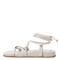 Sandalias de Mujer Miss Carol con Tiras al Tobillo Blanco