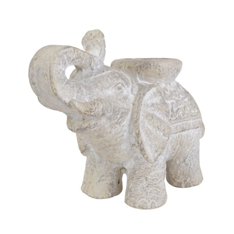 Adorno elefante de hormigon para jardin con bebedero para aves Adorno elefante de hormigon para jardin con bebedero para aves