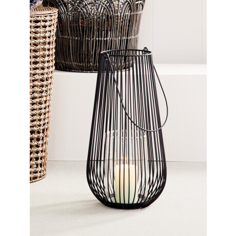 Farol MELIAS Ø24xA46cm negro Negro