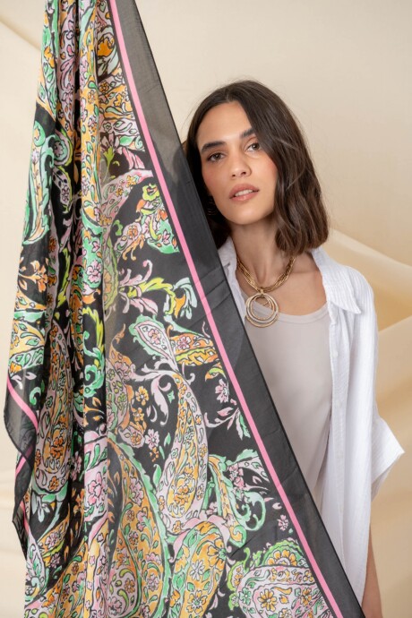 PAÑUELO ARABESQUE Negro