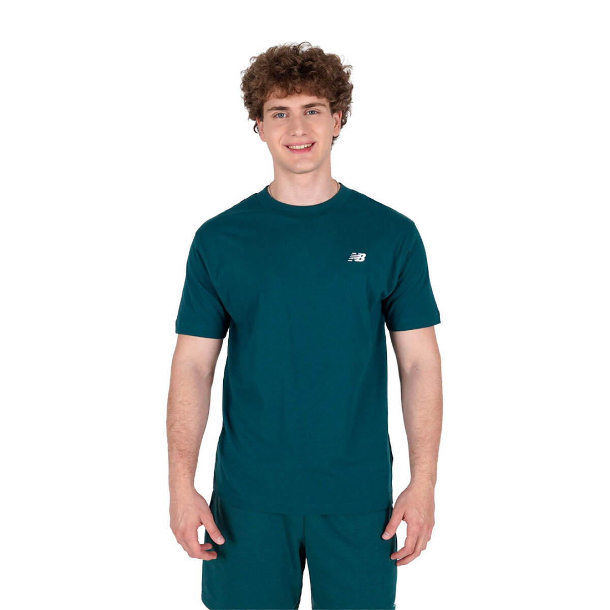 Remera de Hombre New Balance Sport Essentials Cotton - Verde 