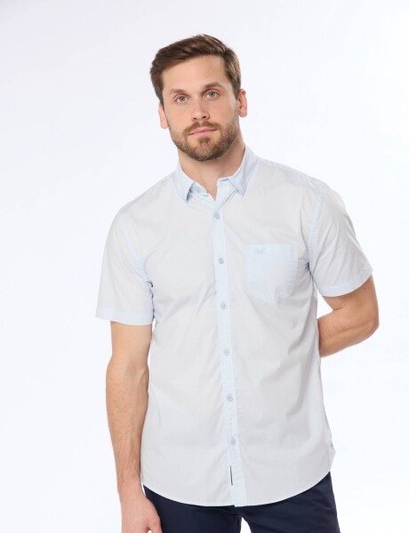 CAMISA LISA Celeste