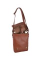 Morral con solapa mediano Marron