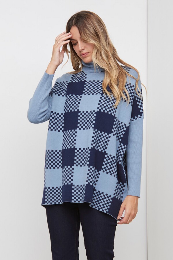 Polera Oversized AZUL
