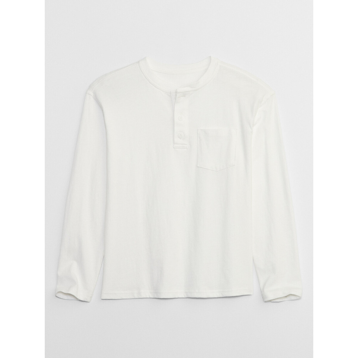 V-LS HENLEY - NEW OFF WHITE OPT1 