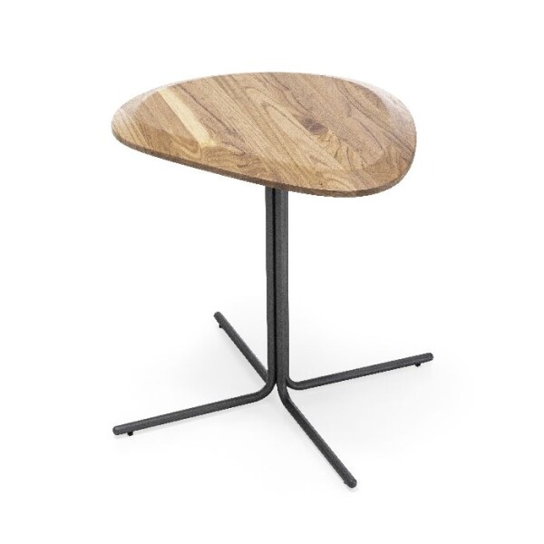 MESA LATERAL PANTE - MADERA CLARA CINAMOMO - BASE HIERRO COLOR GRAFITO MESA LATERAL PANTE - MADERA CLARA CINAMOMO - BASE HIERRO COLOR GRAFITO