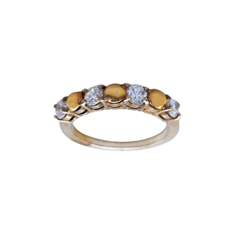 Anillo Vera-Plata y Oro-Piedra Zirconia-AN5585 conpiedra