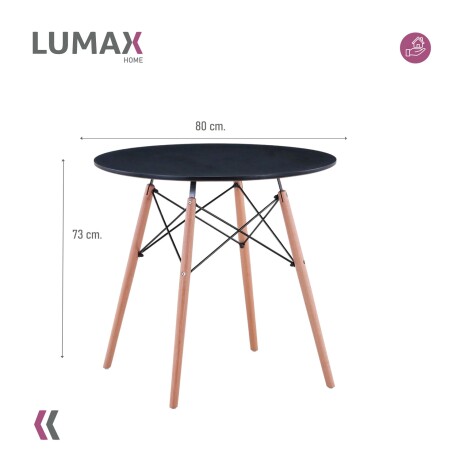 Mesa Eames circular en madera 80cm Mesa Eames circular en madera 80cm