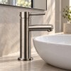 MONOCOMANDO LAVATORIO AC. INOX NATURAL 18 CM Monocomando Lavatorio Ac. Inox Natural 18 Cm