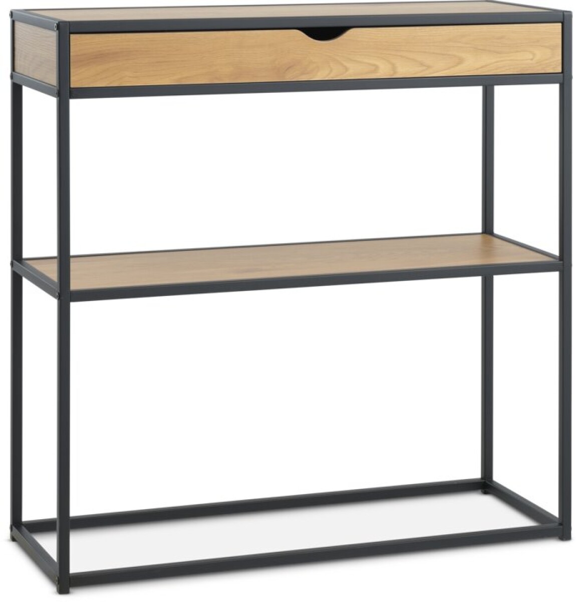 Mesa consola TRAPPEDAL 30x80 roble/negro 