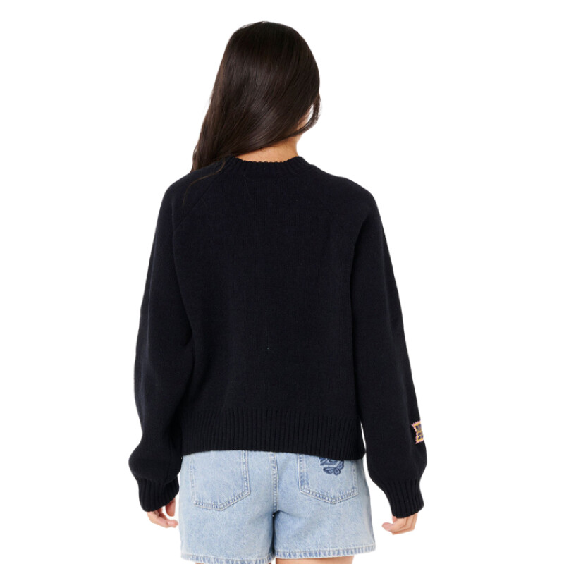 Buzo Rip Curl Paradise Knit Crew - Negro Buzo Rip Curl Paradise Knit Crew - Negro