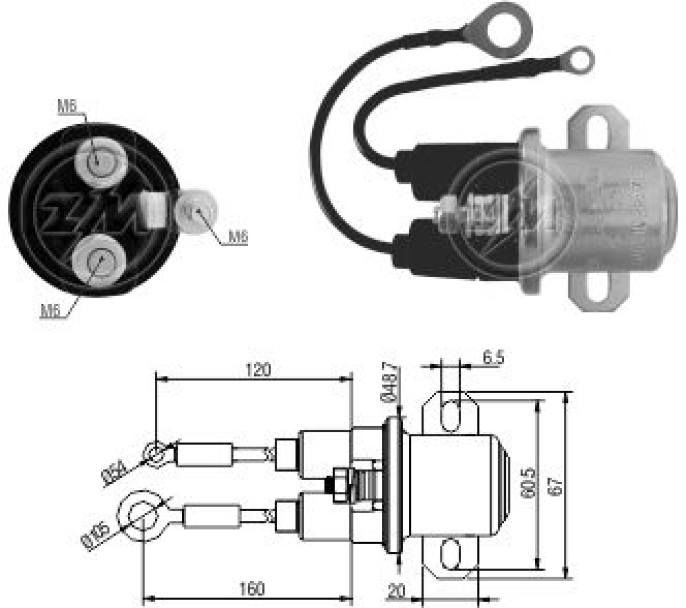 AUTOMATICO DE ARRANQUE - AUXILIAR CUMMINS M.BENZ D.REMY 29MT 24V=IM.70409 ZM 