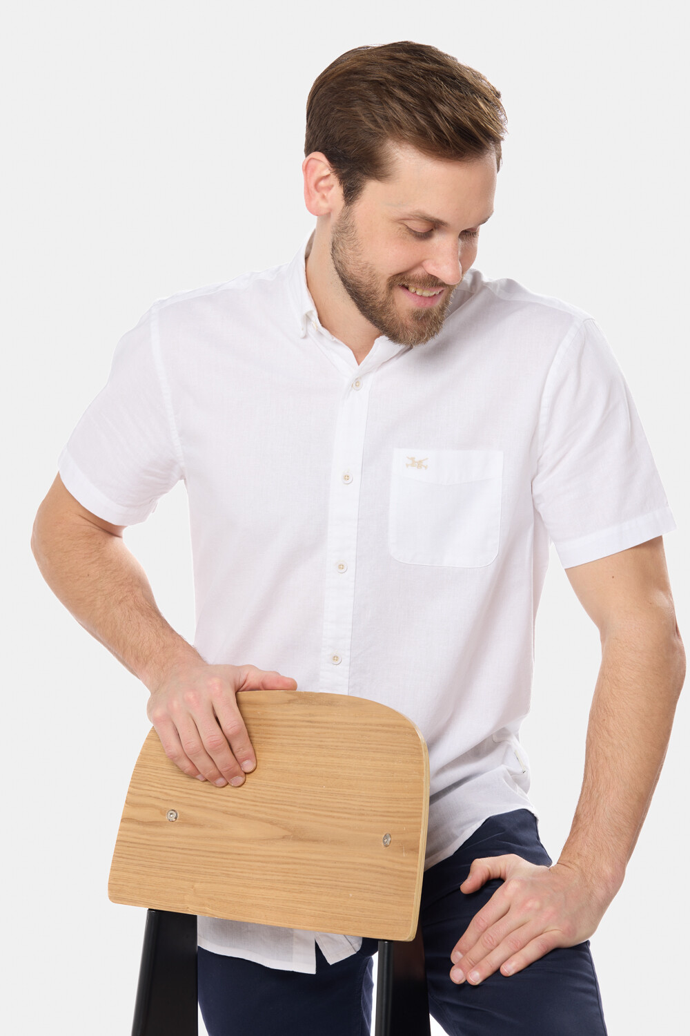CAMISA DE LINO Blanco