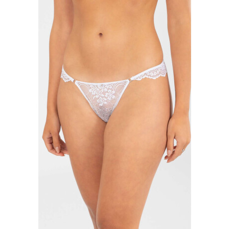 Colaless hilo orquidea Blanco