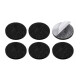 Fieltro adhesivo x6 redondo NEGRO