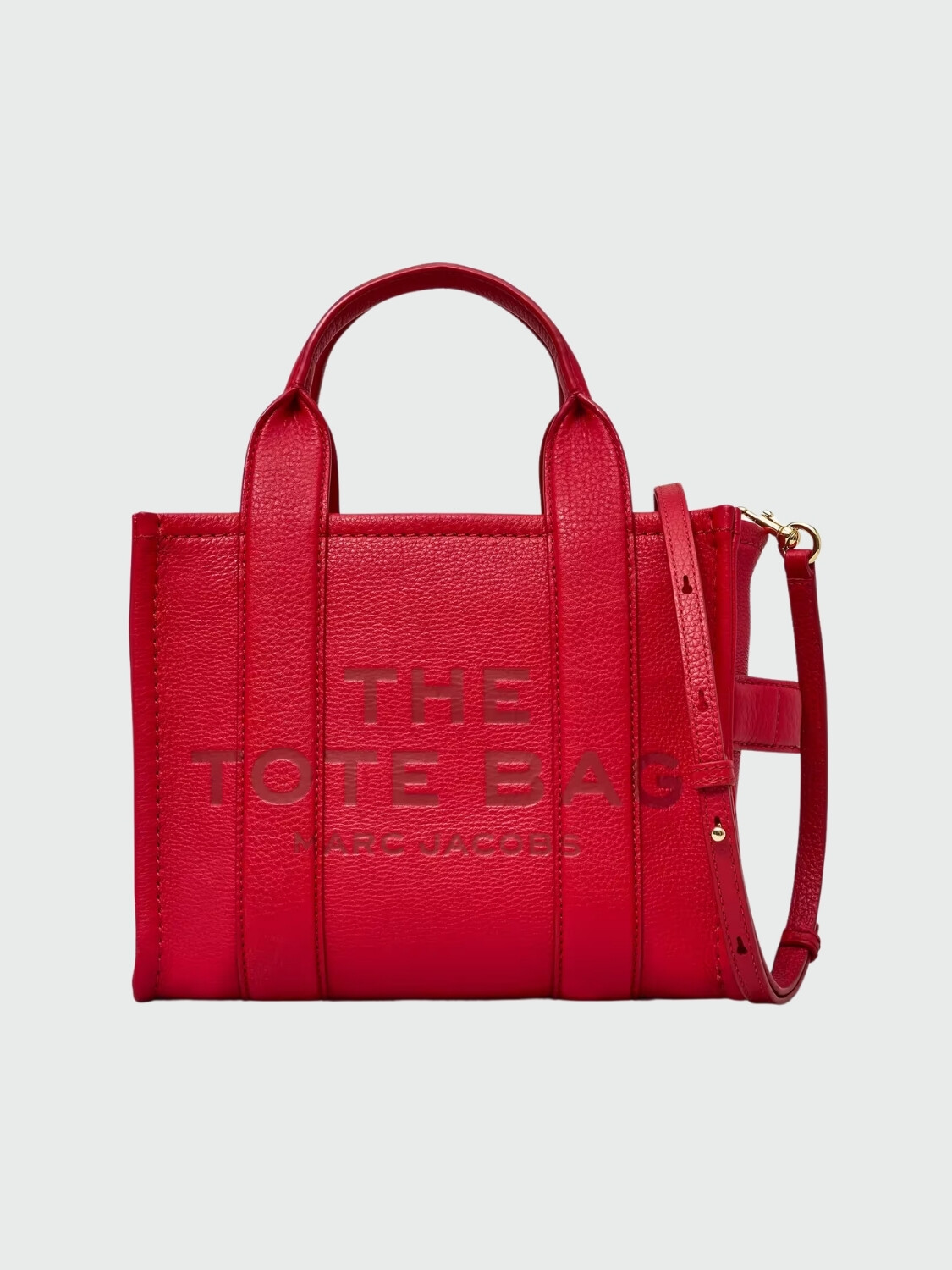 MARC JACOBS - THE LEATHER SMALL TOTE BAG Rojo