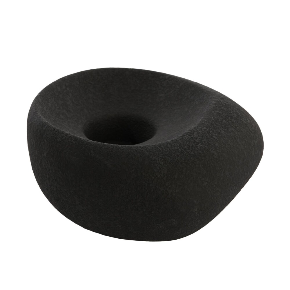 CANDELABRO CERAMICA NEGRO ALKA