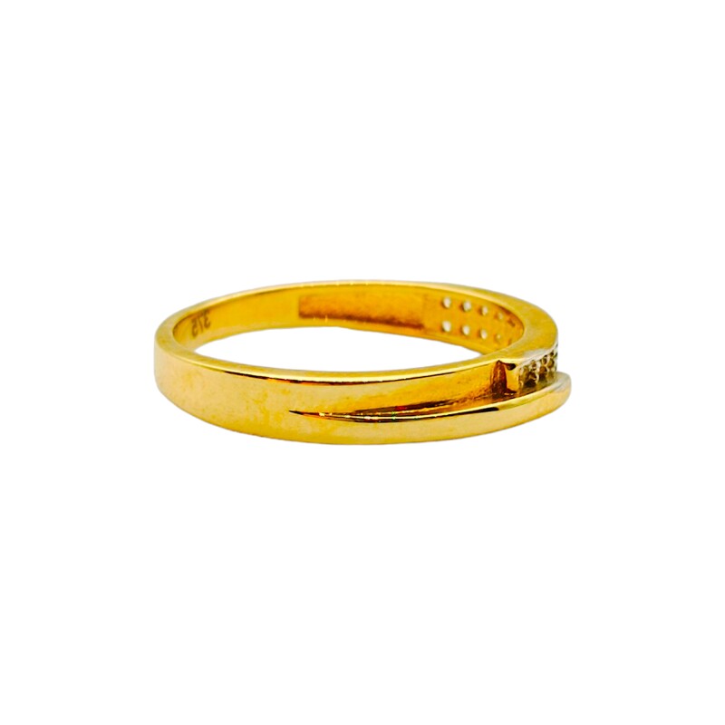 Anillo doble fila-Oro bajo-Piedra Zirconia-AN8046 conpiedra