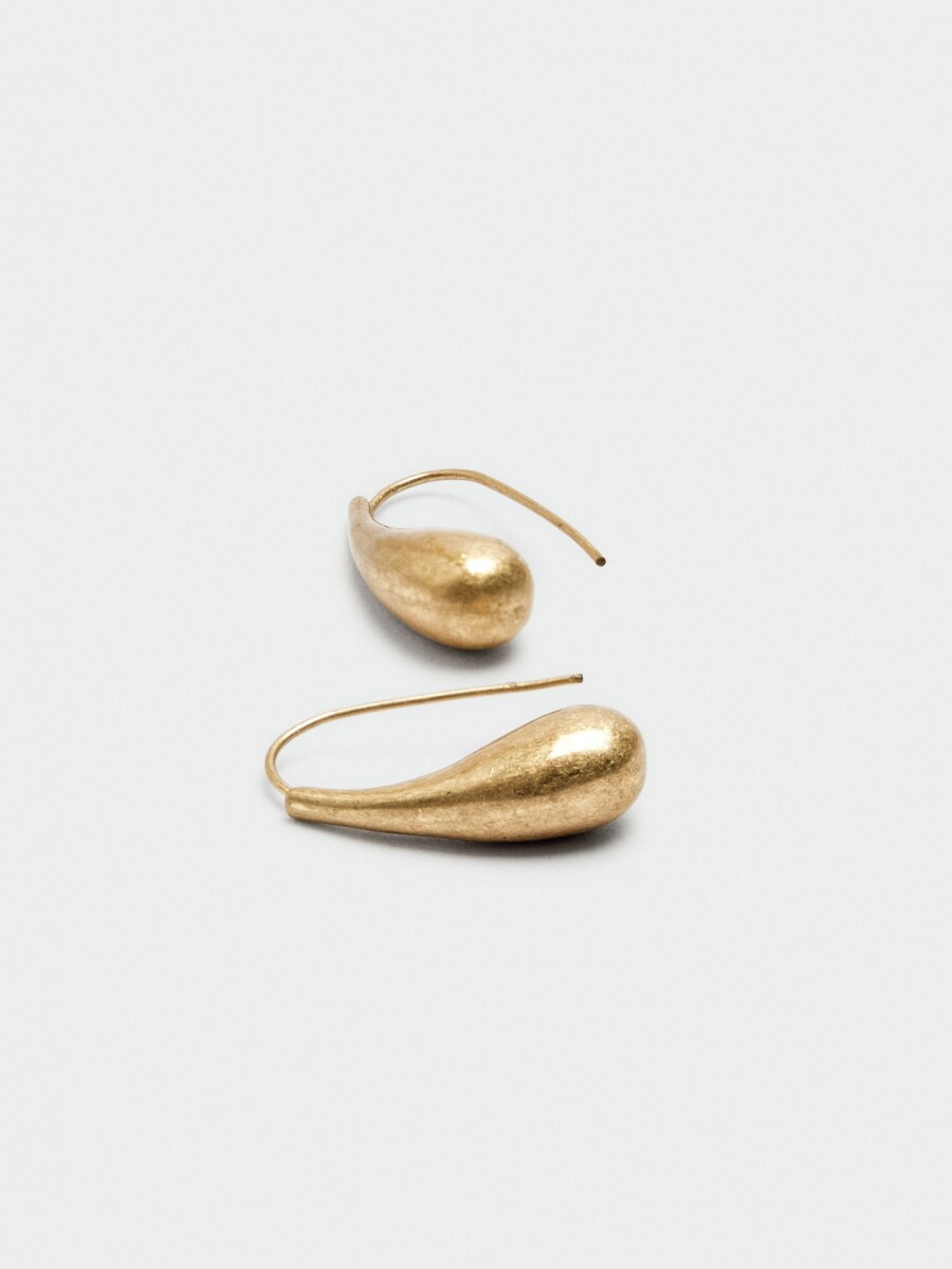 Pendientes Gota dorado