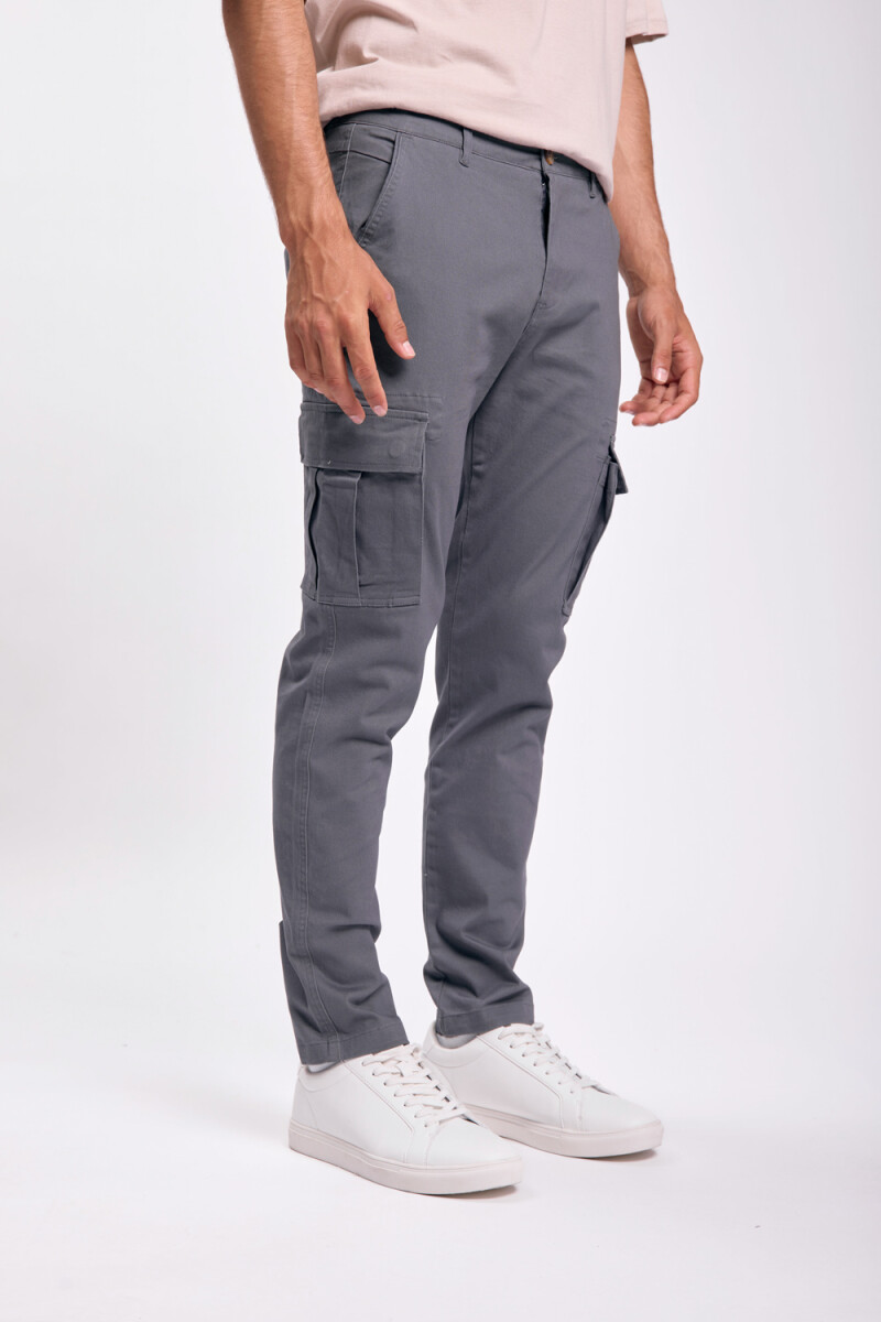 Pantalón cargo clásico Gris Oscuro