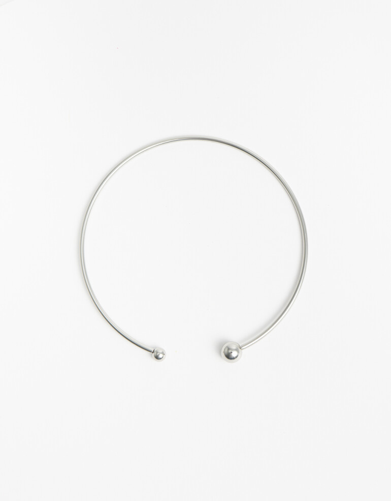 Collares Cortos Metal Collares Cortos, Metal Balls - Plateado Rodio