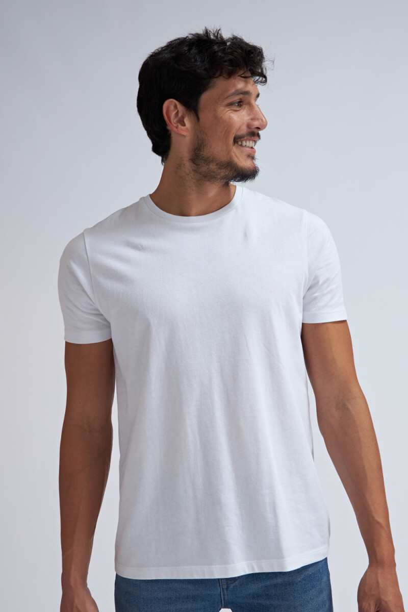 Camiseta cuello redondo Blanco