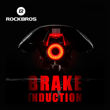 Luz Trasera Inteligente para Bicicleta Rockbros IP65 3 Modos 001