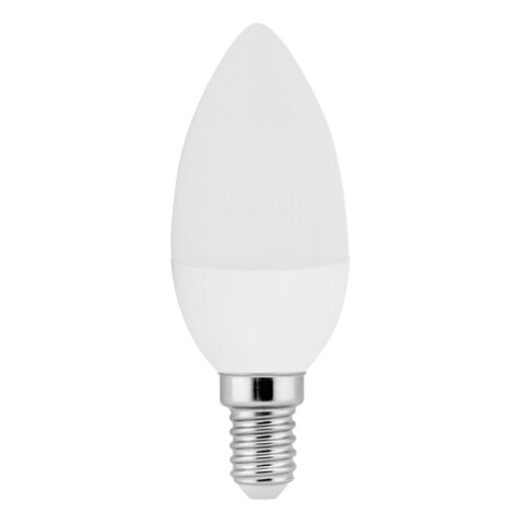 Lámpara LED vela opal E14 5W 400Lm luz fría IX1067