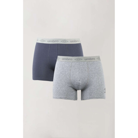 Pack x 2 boxer umbro algodón lycra Azul