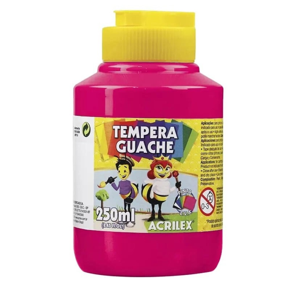 Témpera Acrilex 549 250Ml Magenta #Témpera Acrilex 2023-549 250Ml Magenta