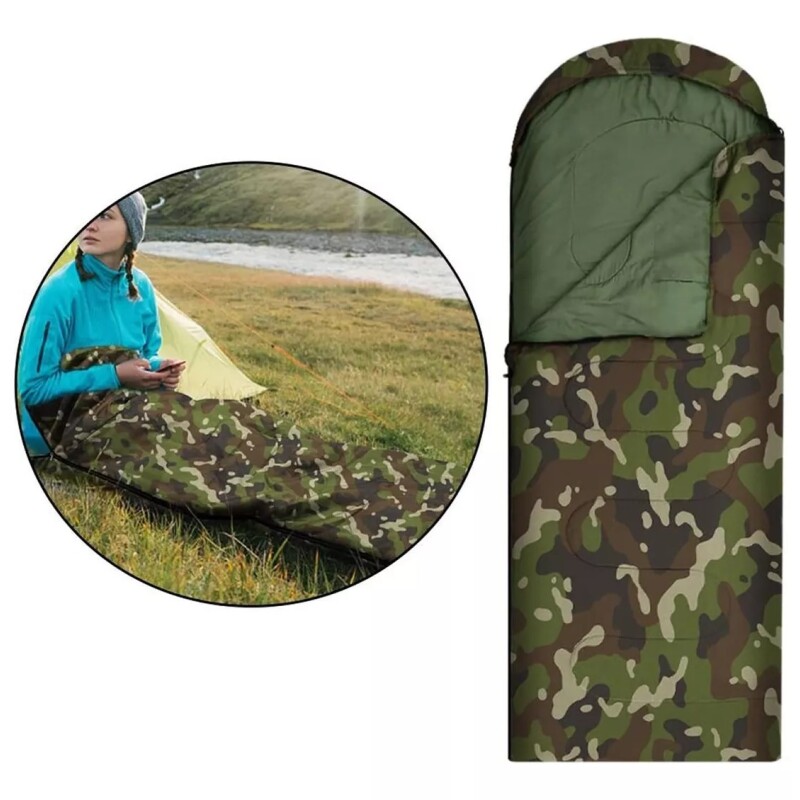 Sobre De Dormir Camuflado Con Capucha Bencor Sobre De Dormir Camuflado Con Capucha Bencor