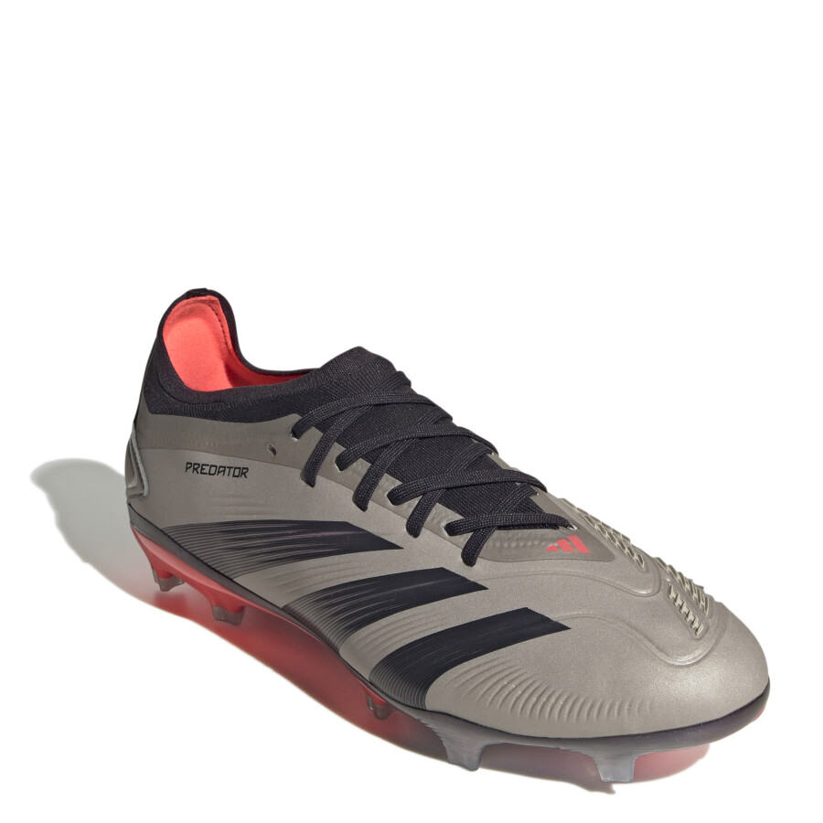 Championes de Hombre Adidas Predator Pro FG Plateado - Negro
