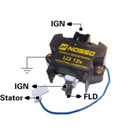REGULADOR VOLTAJE CITROEN - PEUGEOT AX/205=IP.125 NOSSO REGULADOR VOLTAJE CITROEN - PEUGEOT AX/205=IP.125 NOSSO