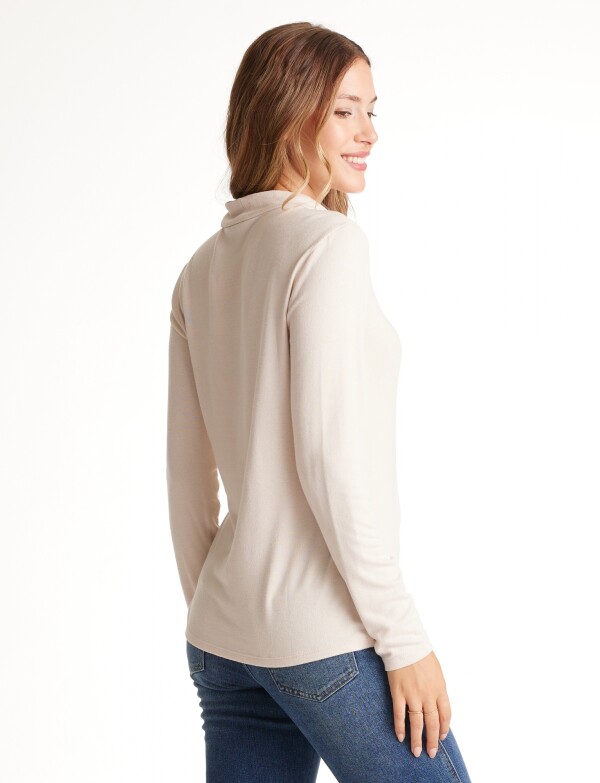Polera Pespunte BEIGE