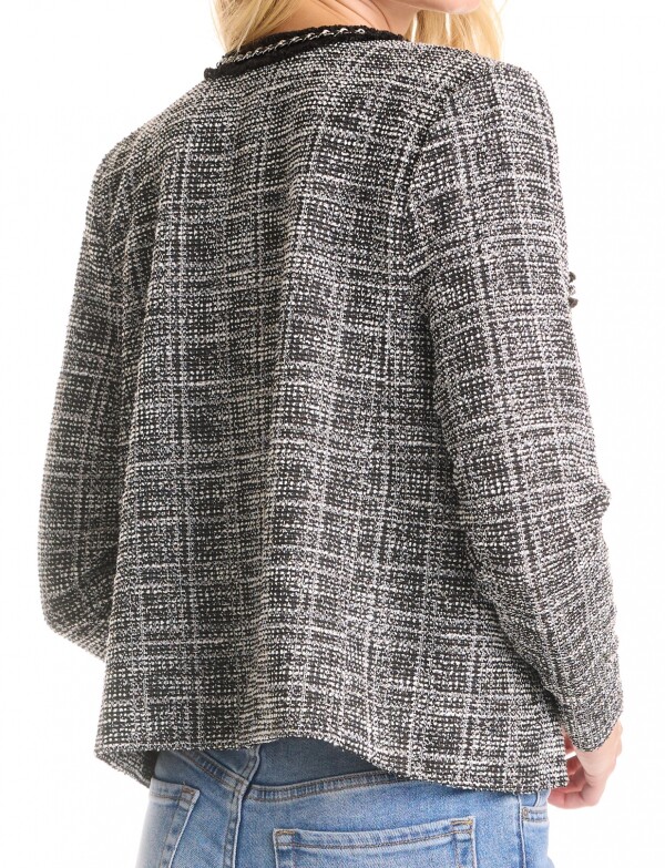 Chaqueta Tweed NEGRO/BLANCO
