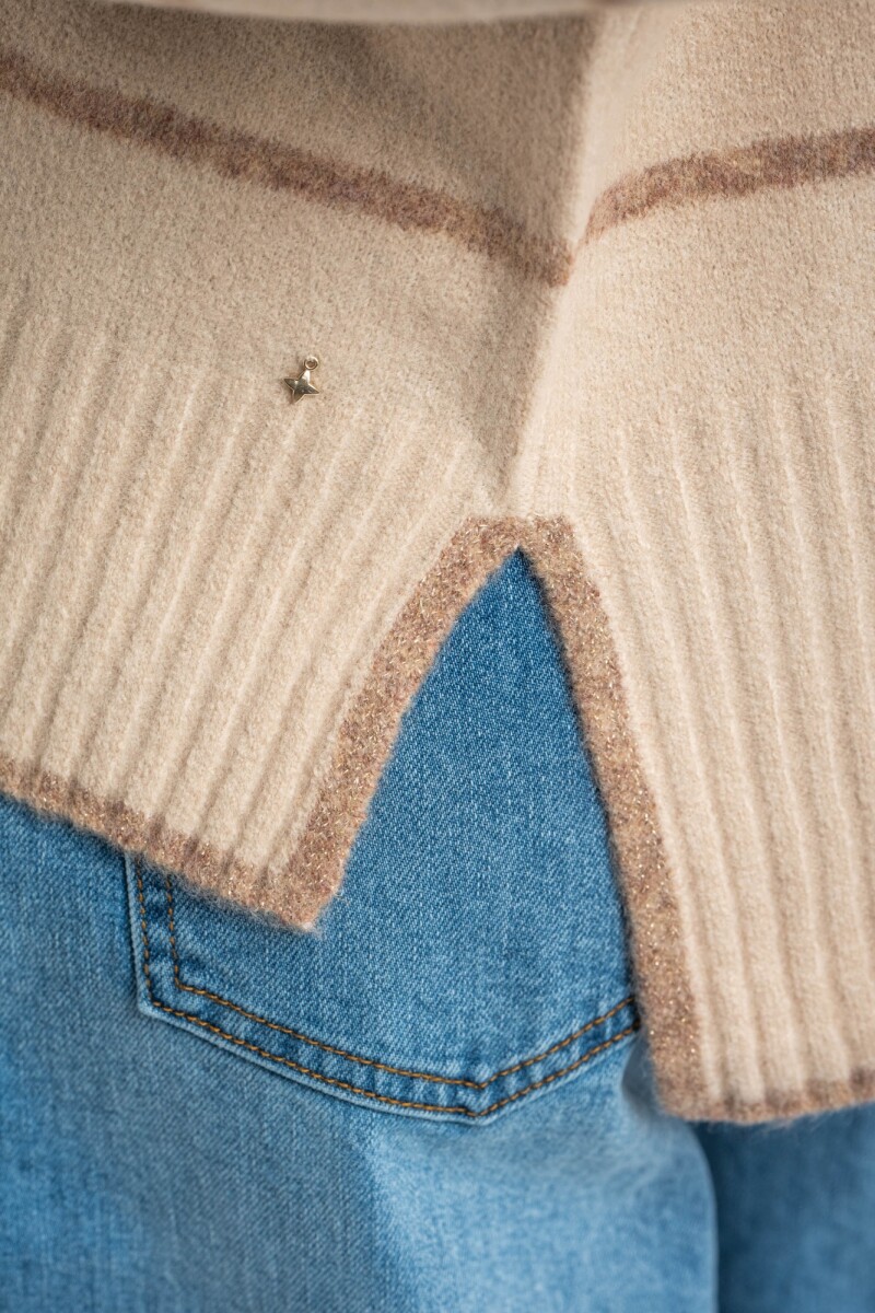 Sweater Rayado Mocha