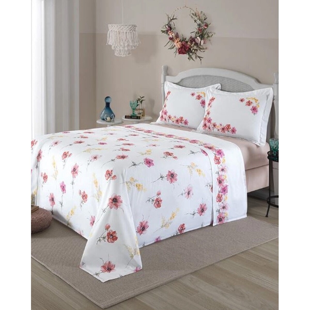 Juego de Sábanas Estampadas King Size Dohler Florence 200 Hilos 100% Algodón 