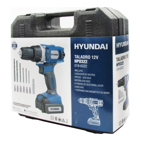 Taladro Atornillador Hyundai con Batería 12V 45W 001