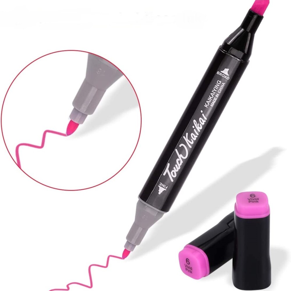Set De Marcadores Drypens x80 Doble Punta Con Estuche Set De Marcadores Drypens x80 Doble Punta Con Estuche