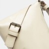 Mini bag Pocket en cuero charol arrugado Natural