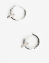 Aros Argollas Cubic zirconia Argollas Bañadas En Plata Cubic Zirconia - Plateado