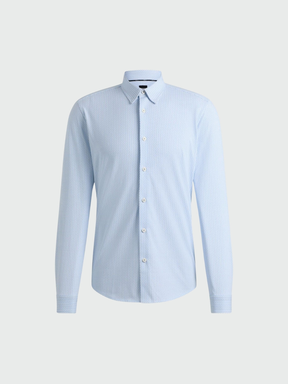 BOSS - Camisa en Algodón Celeste